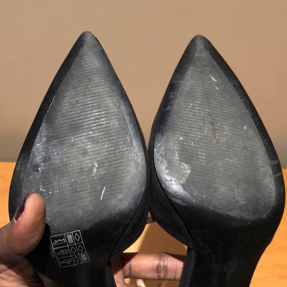 Medium heel Pointy toe hell (black and snake skin) - Picture 6 of 8